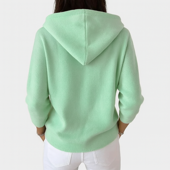 EMMA KNITTED CARDIGAN WITH HOOD | SOFT COMFORT, EASY STYLE