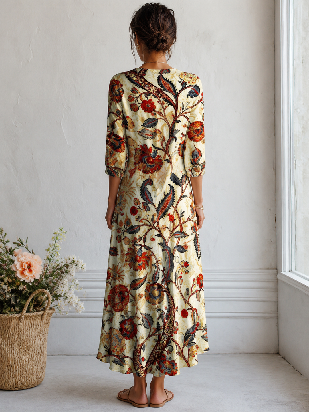 ROBERTA | FORGIVING DRAPE MAXI DRESS