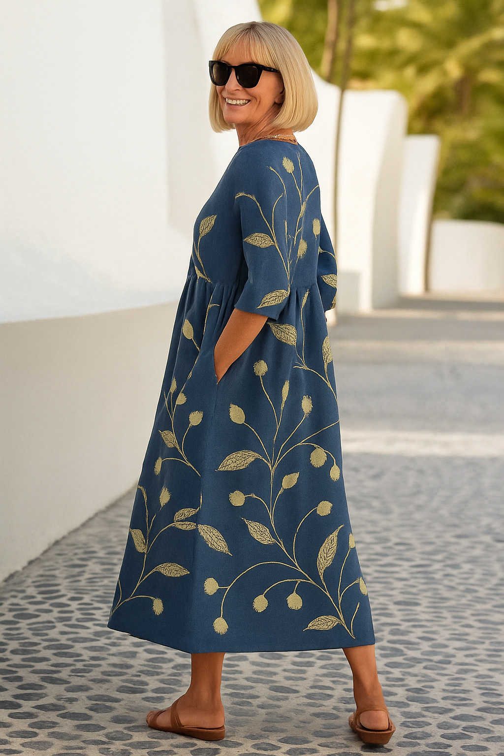 GERTRUDE | ARM COVERAGE MIDI DRESS