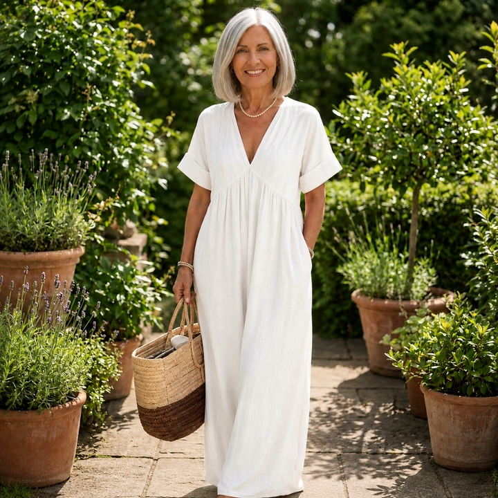 YVONNE | FORGIVING DRAPE MAXI DRESS