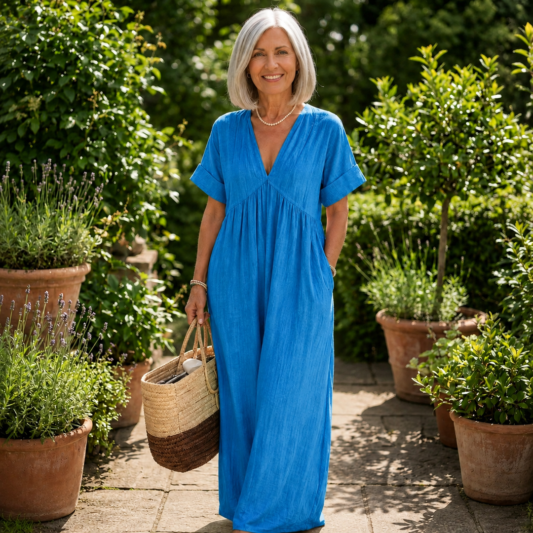 YVONNE | FORGIVING DRAPE MAXI DRESS