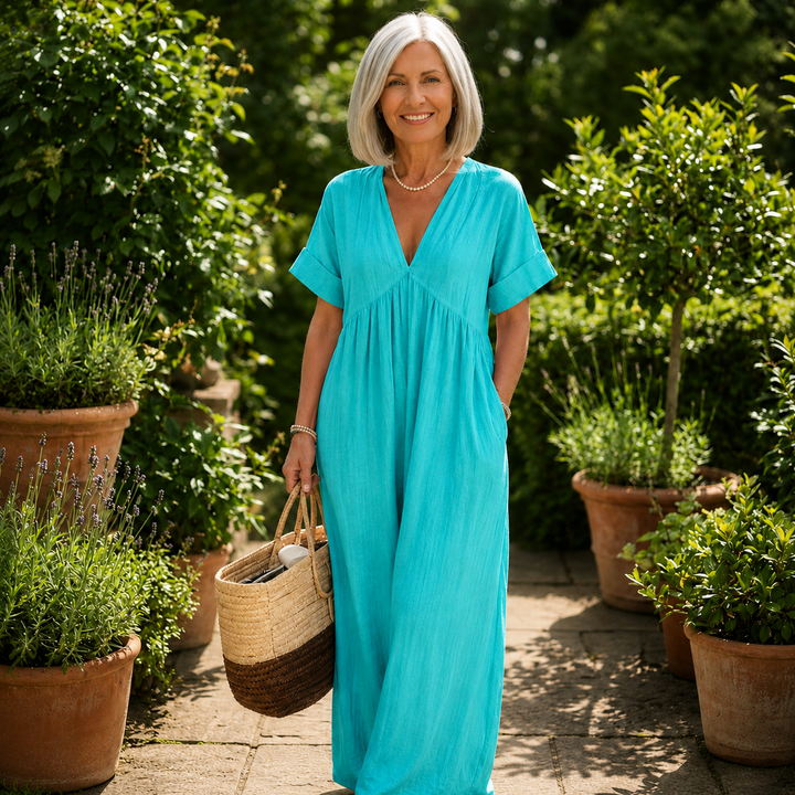 YVONNE | FORGIVING DRAPE MAXI DRESS