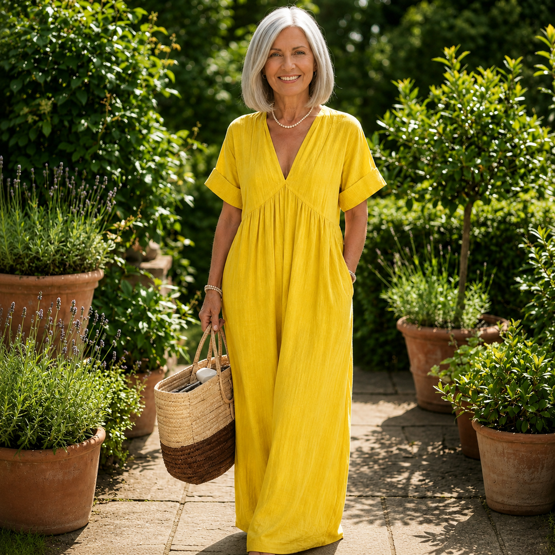 YVONNE | FORGIVING DRAPE MAXI DRESS