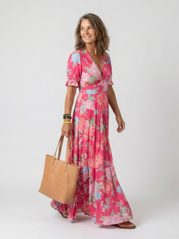 LUCILLE | FORGIVING DRAPE SUMMER DRESS