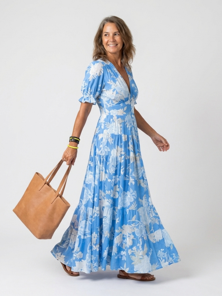 LUCILLE | FORGIVING DRAPE SUMMER DRESS