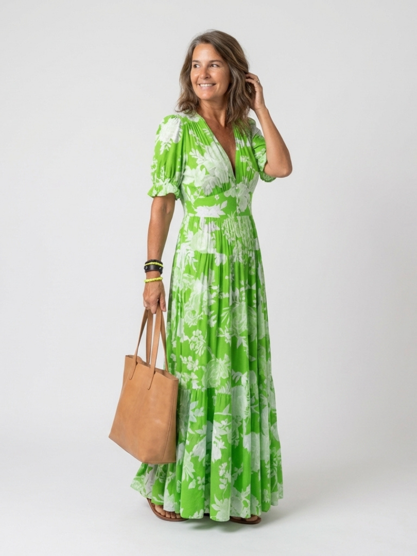 LUCILLE | FORGIVING DRAPE SUMMER DRESS