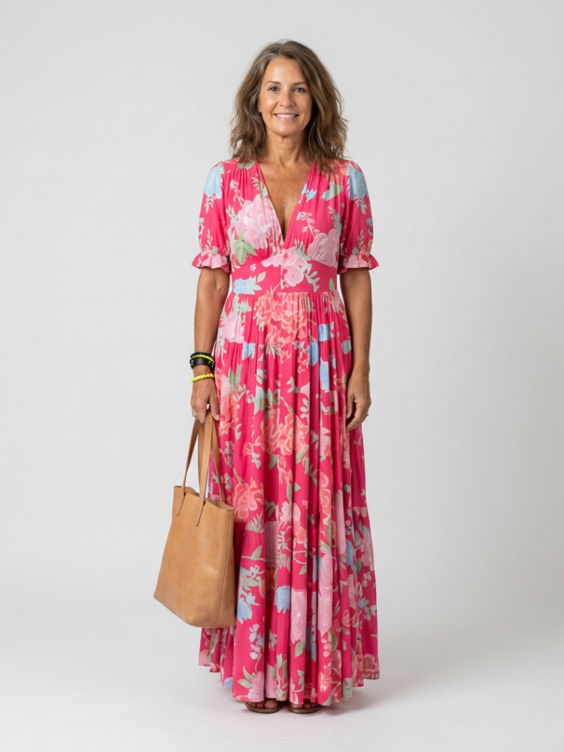 LUCILLE | FORGIVING DRAPE SUMMER DRESS