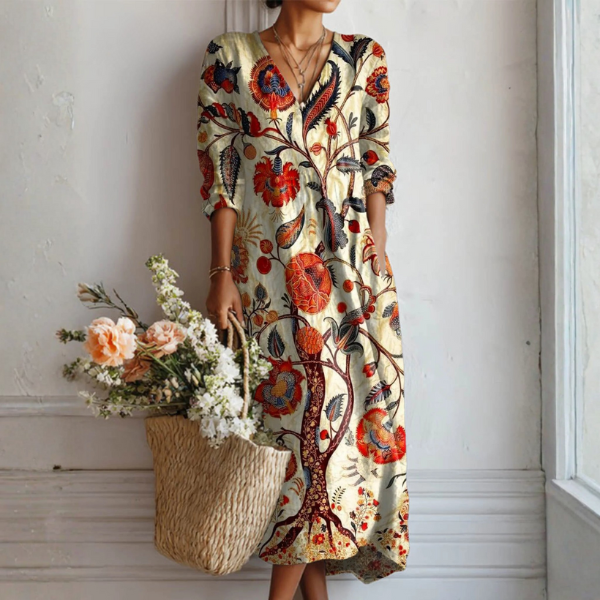 ROBERTA | FORGIVING DRAPE MAXI DRESS