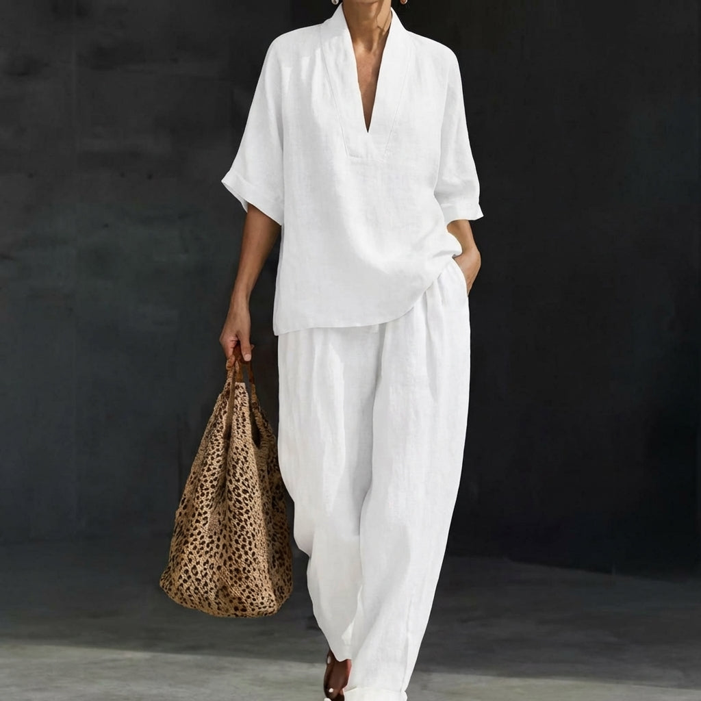 MAXINE | FORGIVING DRAPE WIDE LEG SET