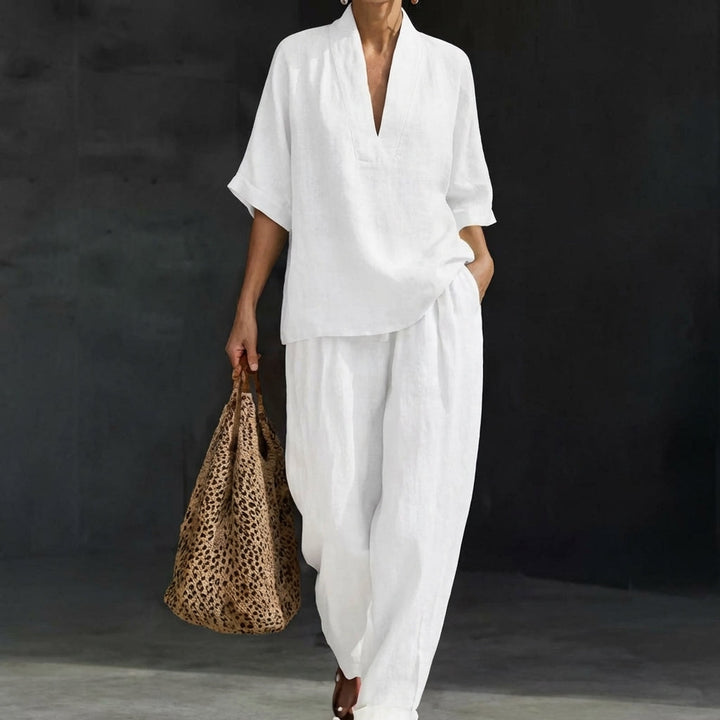 MAXINE | FORGIVING DRAPE WIDE LEG SET