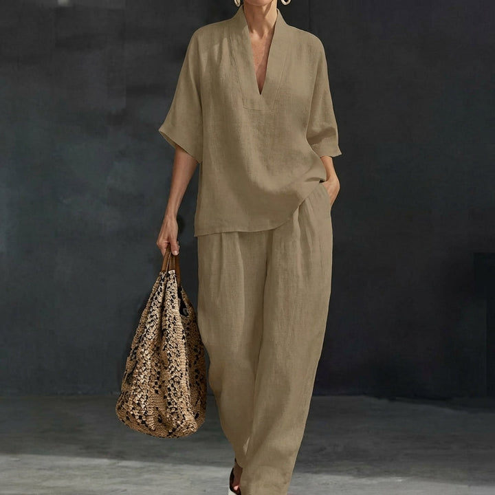 MAXINE | FORGIVING DRAPE WIDE LEG SET