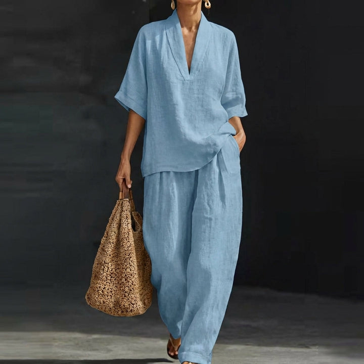 MAXINE | FORGIVING DRAPE WIDE LEG SET