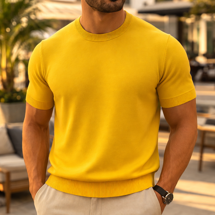 OLIVER KNIT T-SHIRT | CLEAN STYLE FOR EVERYDAY WEAR