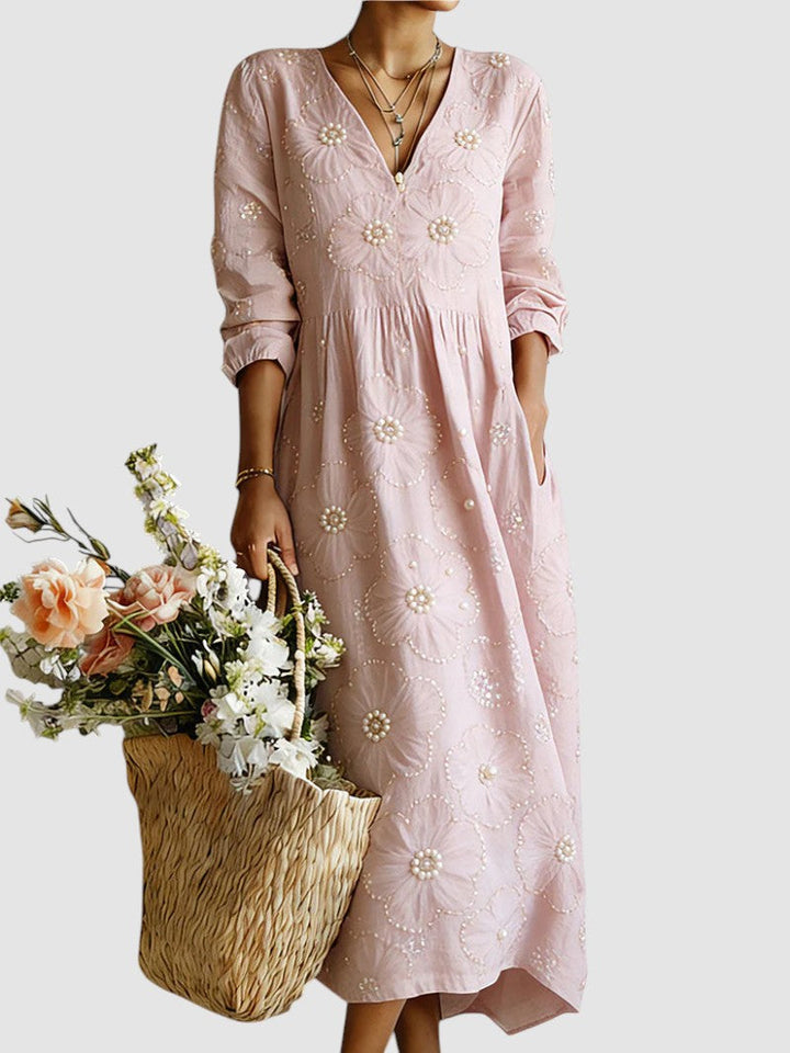 EDITH | TUMMY COVERAGE LONG SLEEVE MIDI DRESS