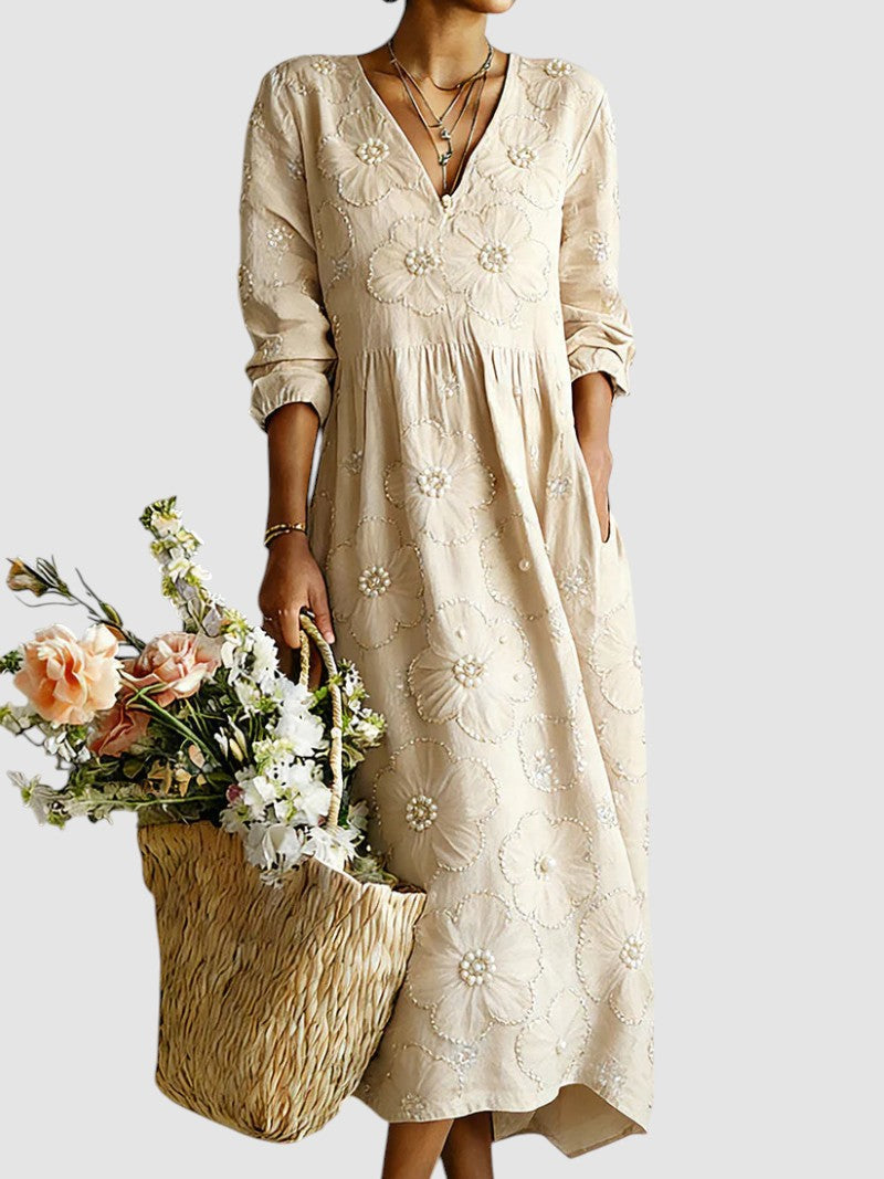 EDITH | TUMMY COVERAGE LONG SLEEVE MIDI DRESS