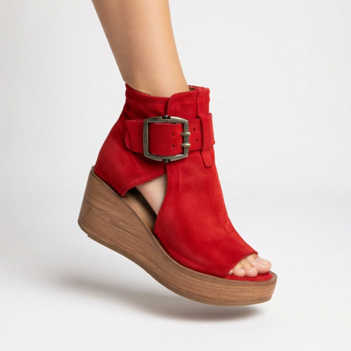 HENRIETTA | NO FUSS WEDGE ANKLE BOOT