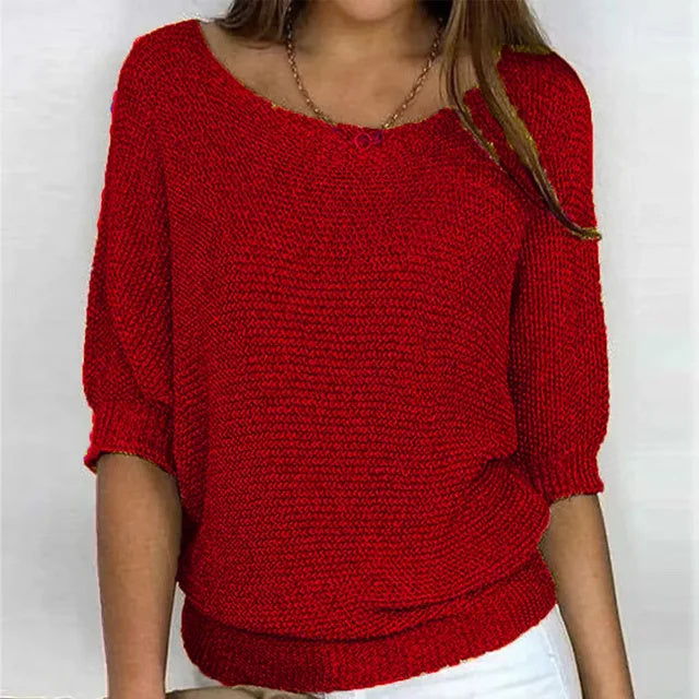 LIGHTWEIGHT ROUND-NECK TOP | ELEGANT SIMPLICITY THAT FLATTERS EVERY FIGURE