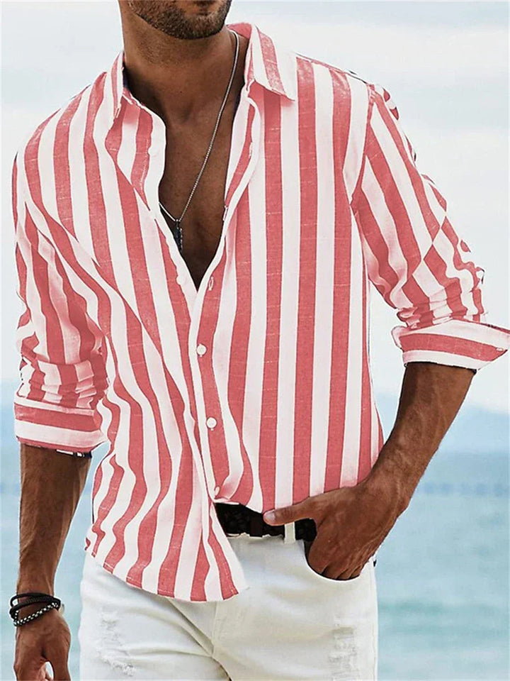 ARTHUR | NO FUSS STRIPED SHIRT