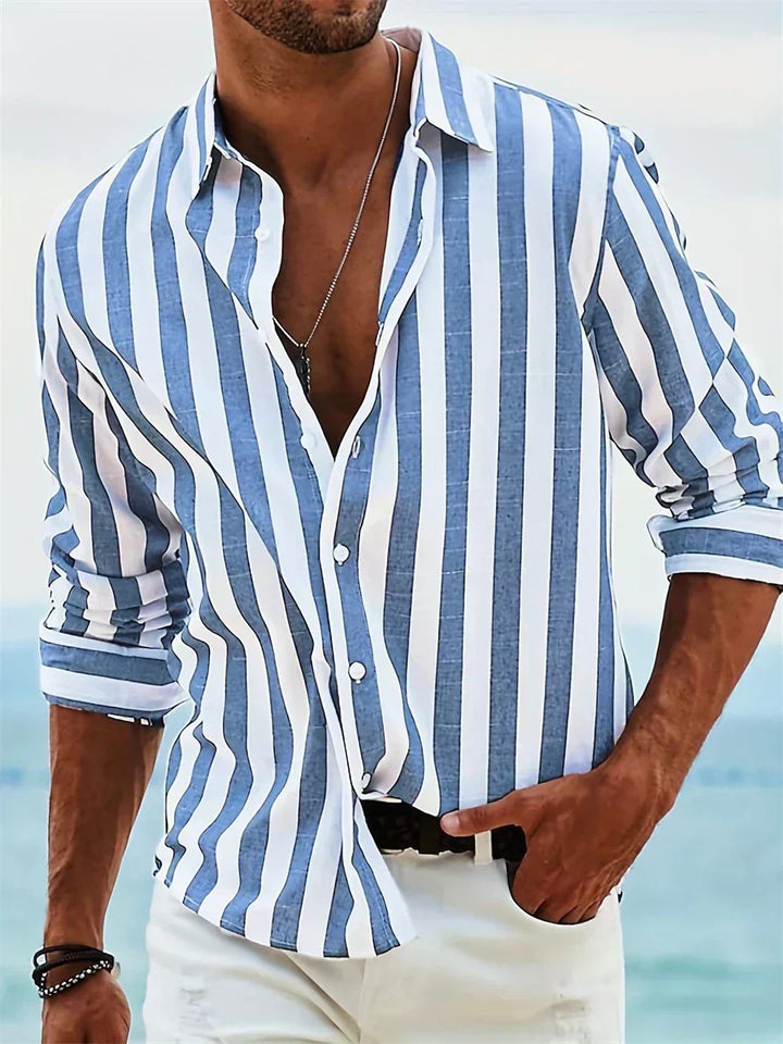 ARTHUR | NO FUSS STRIPED SHIRT
