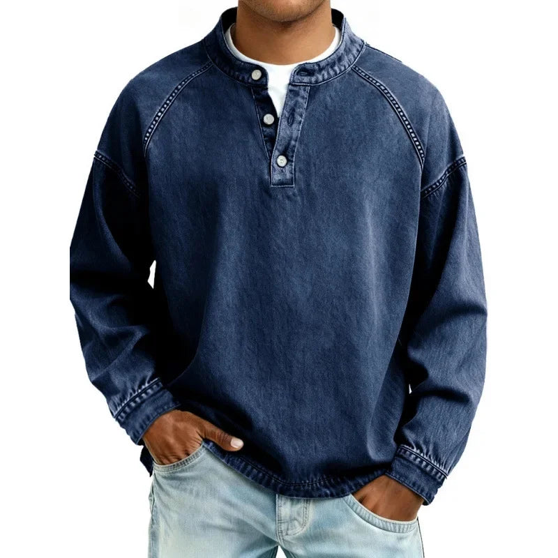 REGINALD | NO FUSS HENLEY SHIRT