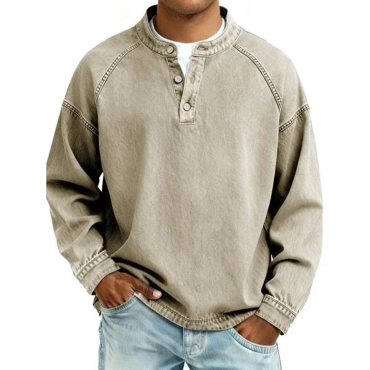 REGINALD | NO FUSS HENLEY SHIRT