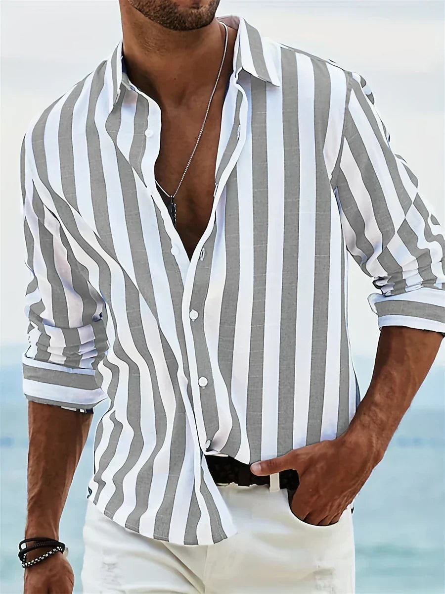 ARTHUR | NO FUSS STRIPED SHIRT