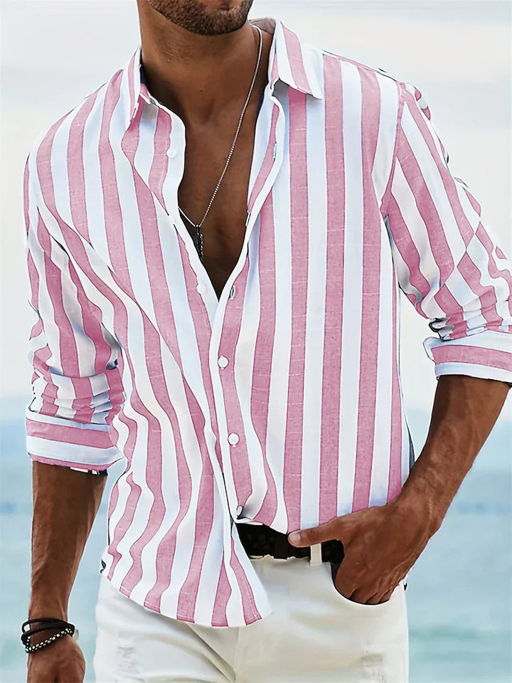 ARTHUR | NO FUSS STRIPED SHIRT