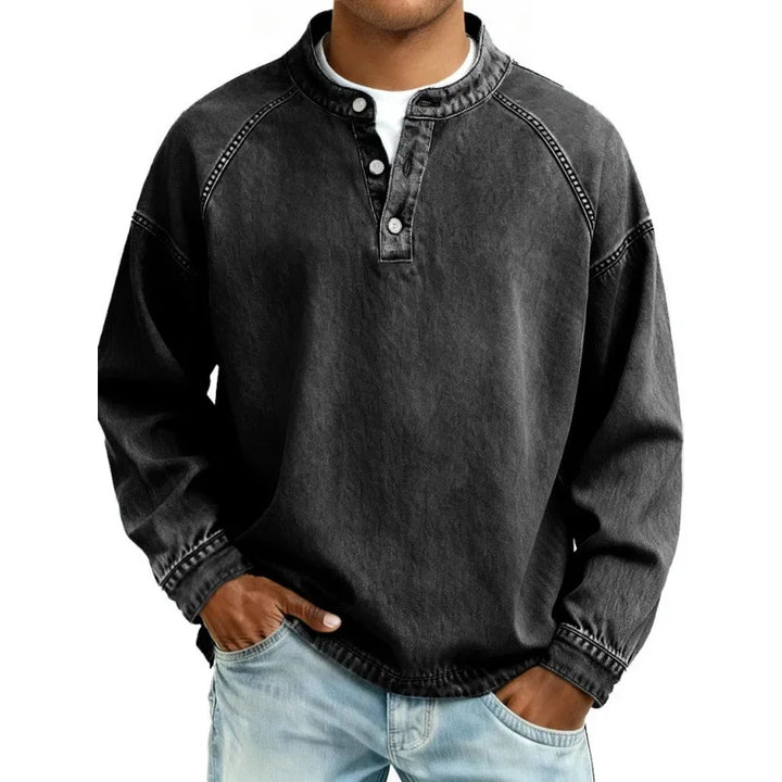 REGINALD | NO FUSS HENLEY SHIRT