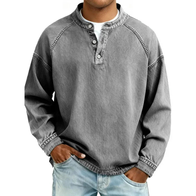 REGINALD | NO FUSS HENLEY SHIRT