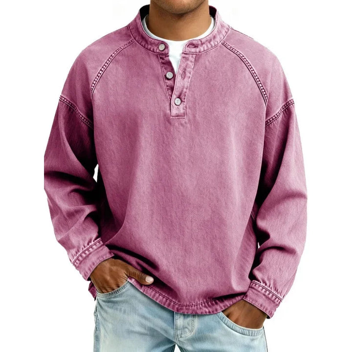 REGINALD | NO FUSS HENLEY SHIRT