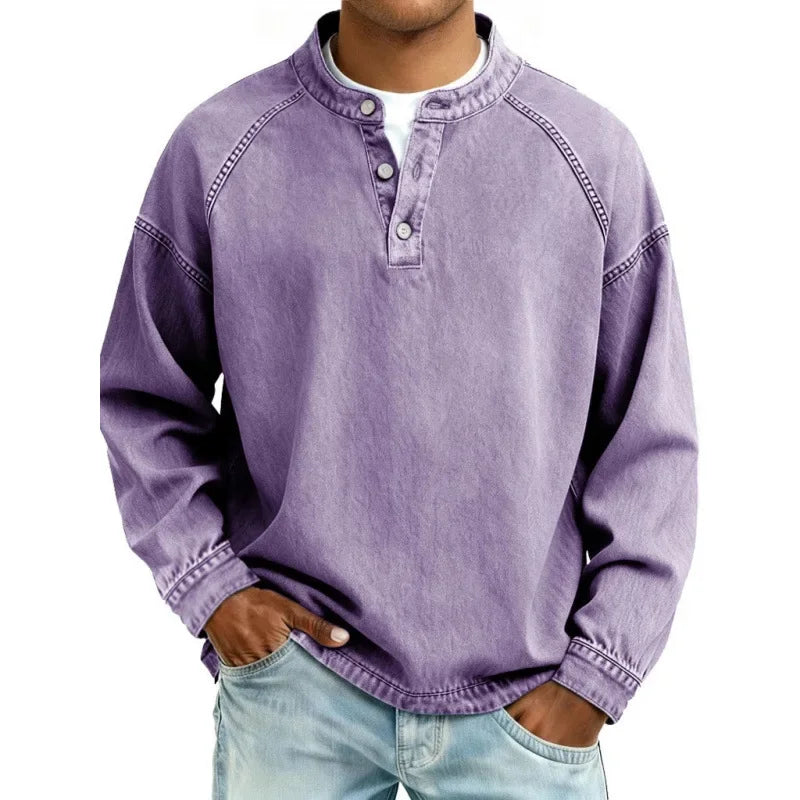 REGINALD | NO FUSS HENLEY SHIRT