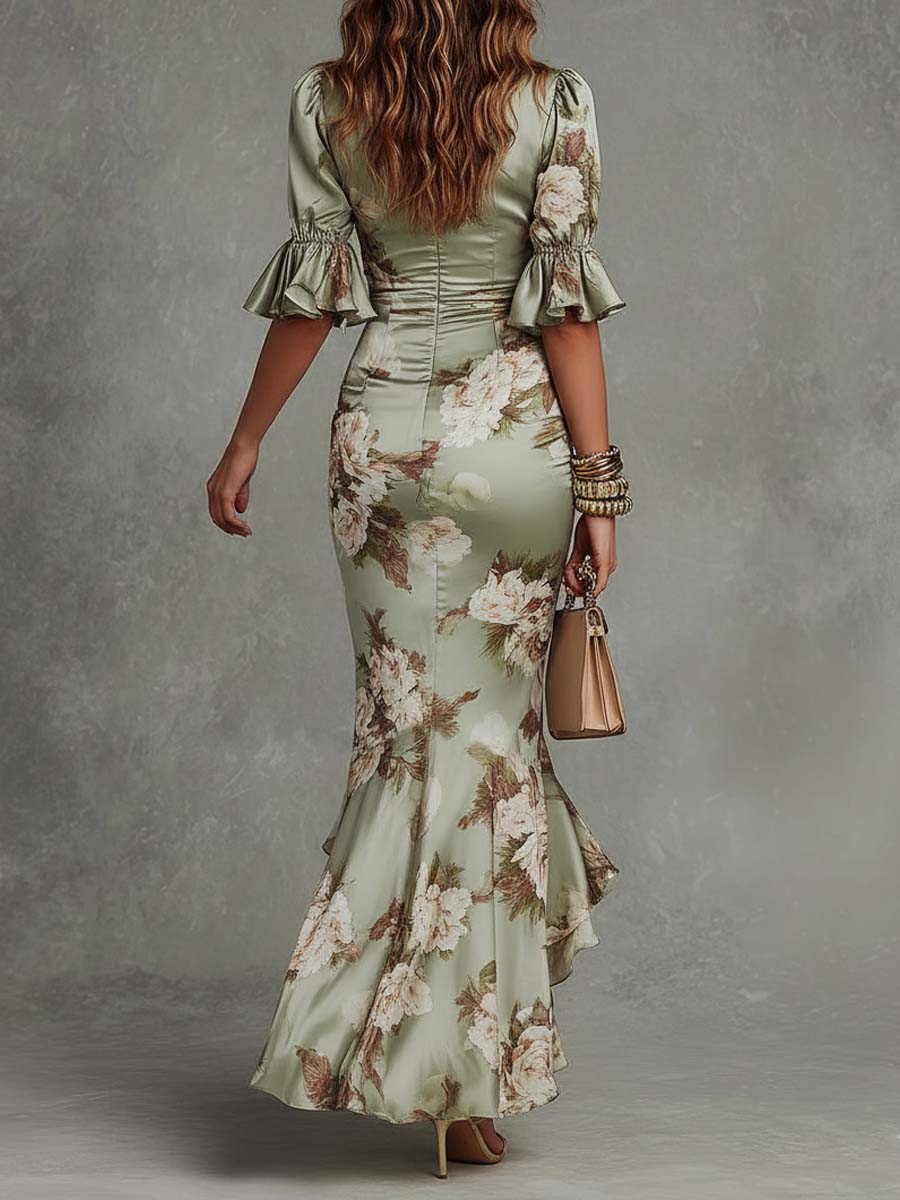 BERNADETTE | SCULPTED SILHOUETTE MAXI DRESS