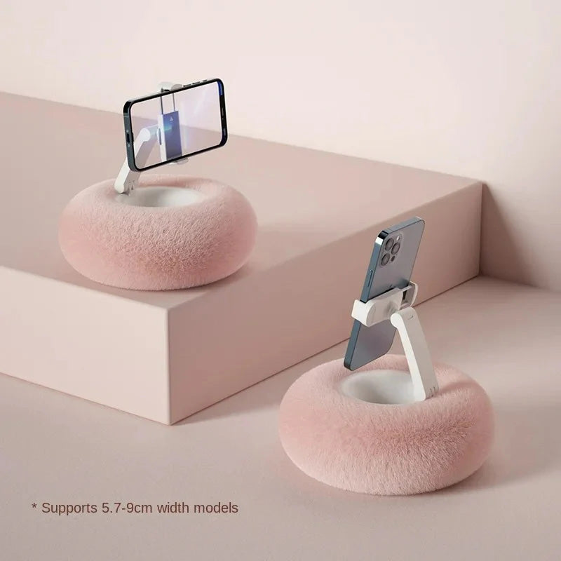 Adjustable Phone Stand with Plush Pillow Base Set of 2 8