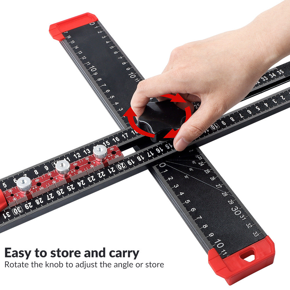 Adjustable T Square Ruler 25.6 Inch Aluminum 3