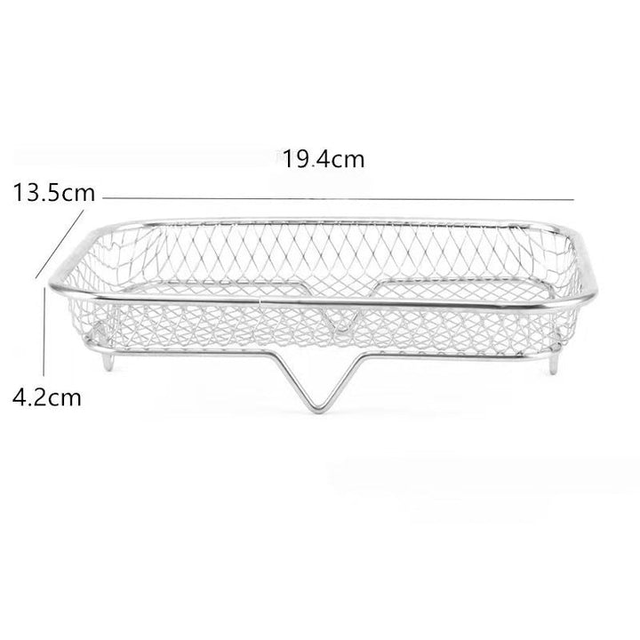 Air Fryer Rack Set of 3 Stackable Stainless Steel Rectangular 1