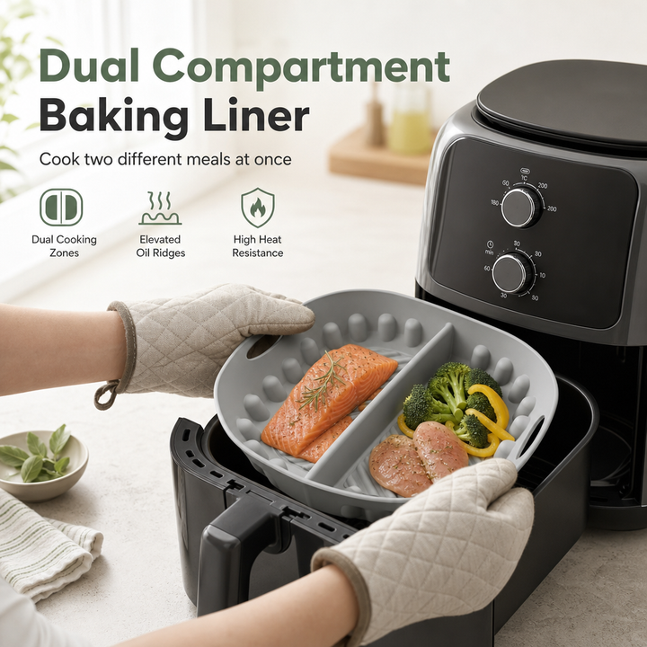 Air Fryer Silicone Liner Divided 3 Pack 1