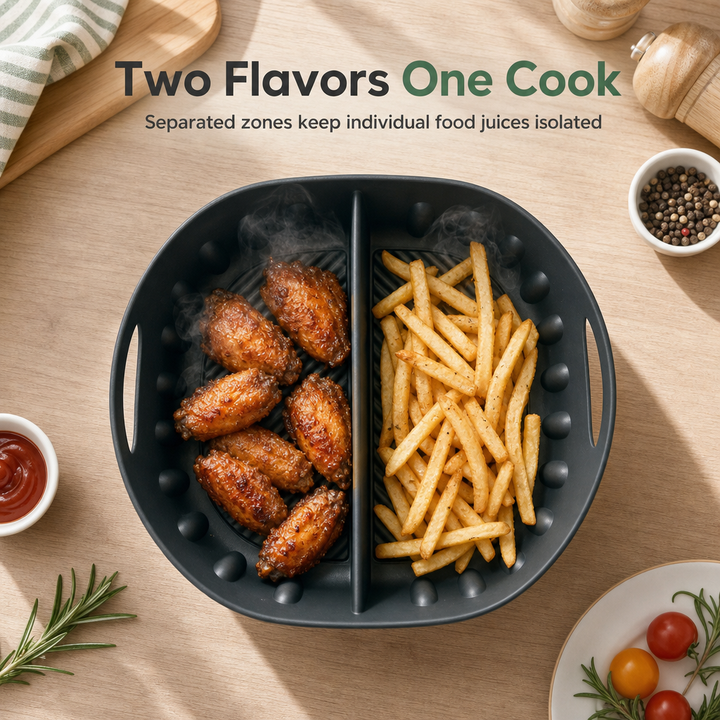 Air Fryer Silicone Liner Divided 3 Pack 2