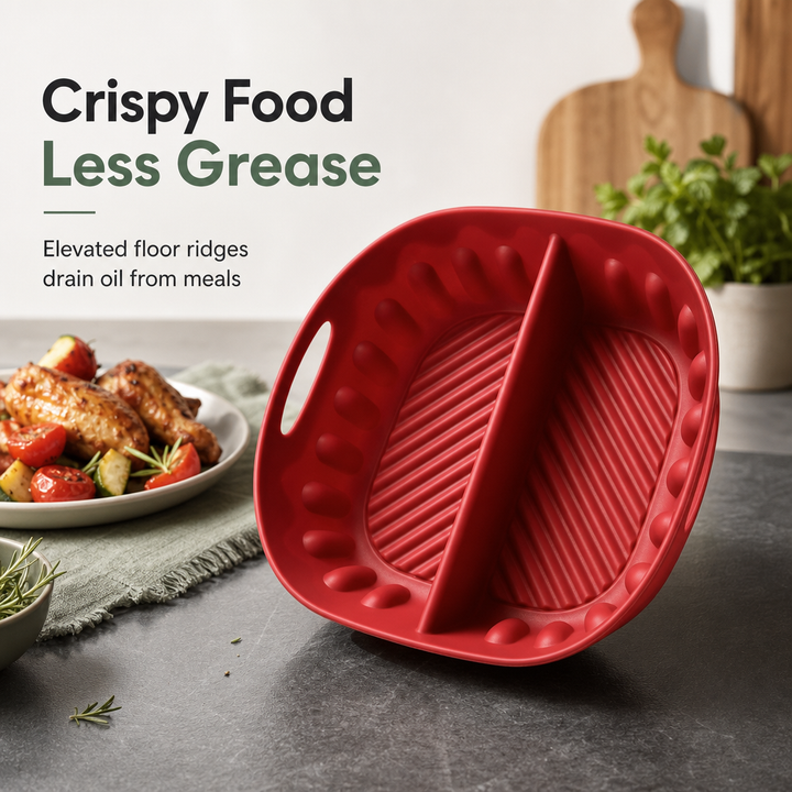 Air Fryer Silicone Liner Divided 3 Pack 3