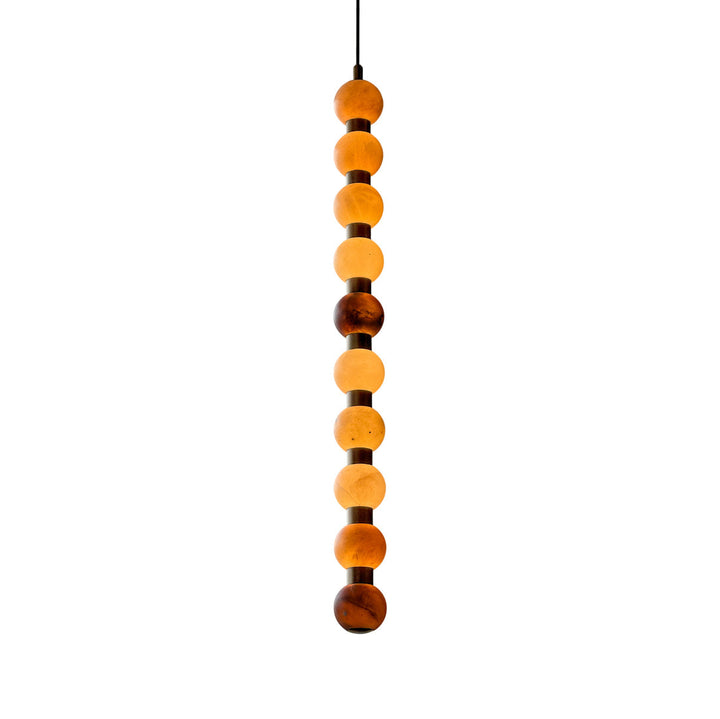 Alabaster Bead Pendant Light Stacked Cluster 4 Light 10.2 in 2