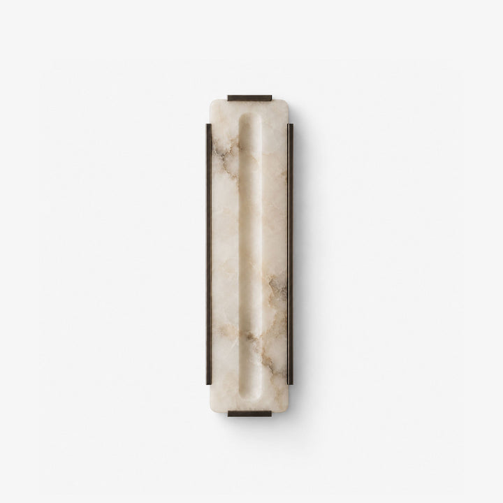Alabaster Panel Wall Sconce Carved Stone LED 21.7 in 1