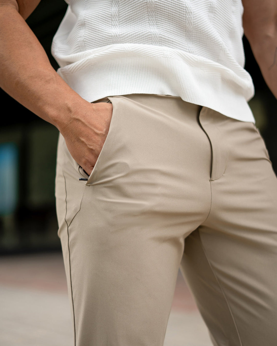 Athletic Fit Stretch Chino Pants Set of 3 Khaki 3