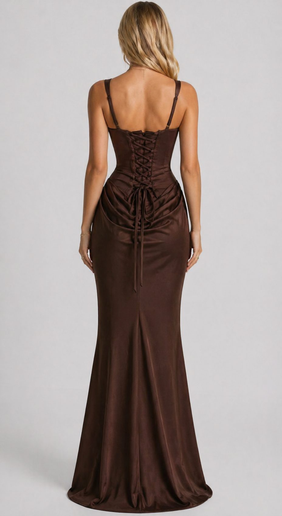 MAVIS | SCULPTED SILHOUETTE RUCHED MAXI DRESS
