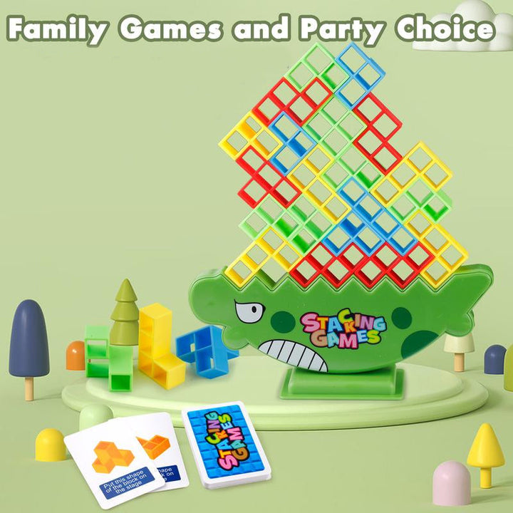 Balance Tower Stacking Game 48 Blocks Set of 3 3