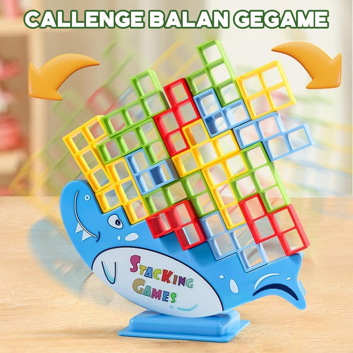 Balance Tower Stacking Game 48 Blocks Set of 3 4