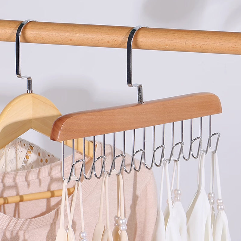 Belt Hanger Wooden 11 Inch Natural or Dark Wood Natural Wood 1