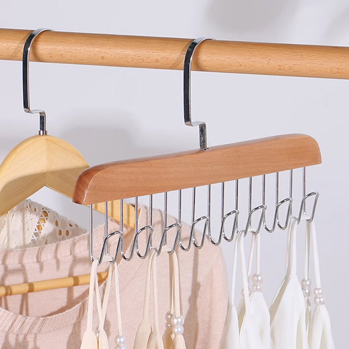 Belt Hanger Wooden 11 Inch Natural or Dark Wood Natural Wood 1