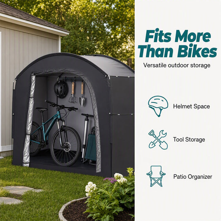 Bike Storage Tent Silver Coated Oxford 4