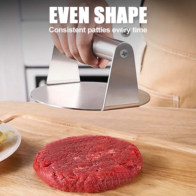 Burger Press Stainless Steel Set of 2 2