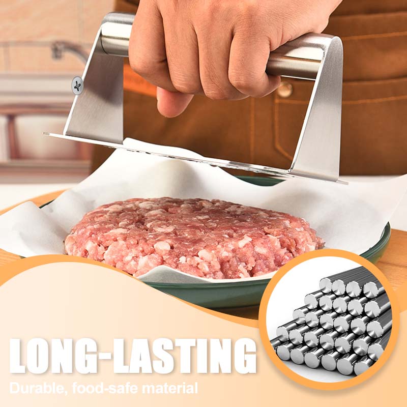 Burger Press Stainless Steel Set of 2 3