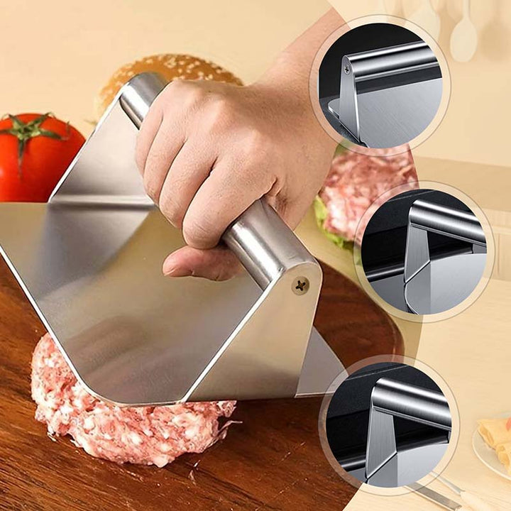 Burger Press Stainless Steel Set of 2 5